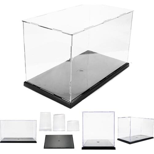 Model Toy Display Case DIY Assembly Transparent Acrylic Display Case Car Boat Toy Model Storage Box