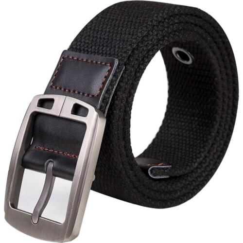 New Men belt Quality Canvas Pin Buckle Mens belt Casual Sports Jeans Wild belt Canvas belt Fabric belt Men belts Luxury