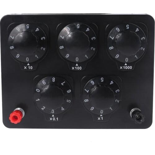 New 0-9999.9 Ohm Variable Resistance Box Decade Resistor Experimental Equipment For Physical School Teaching