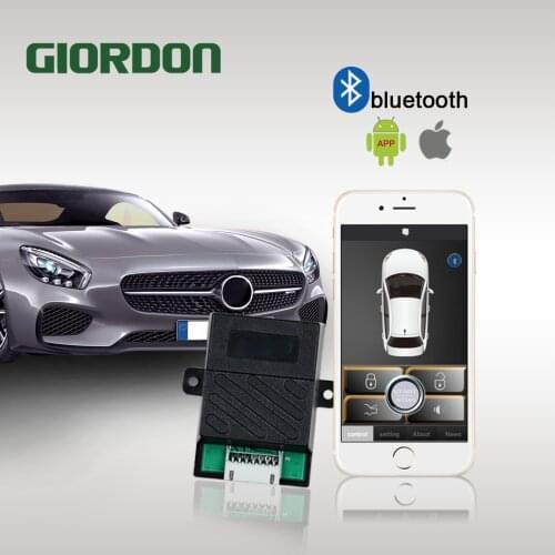 PKE Smart Key Smartphone Remote Start Stop Control Car Alarm Security Button With Automatic rising window Passive Keyless Entry