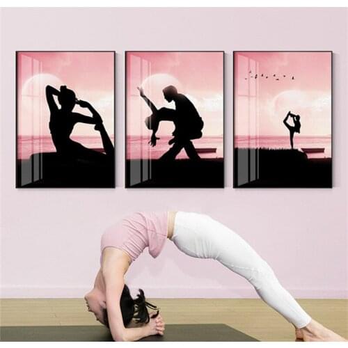 Modern Figure Woman Yoga Gym Studio Club Beauty Canvas Poster Wall Art Print Minimalist Painting Nordic Home Decoration Pictures