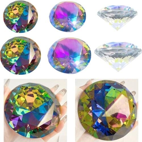 Glass Crystal Diamond Decorations Party Display Vase Fillers Craft Making Nail Show Photo Props Decoration Ornament