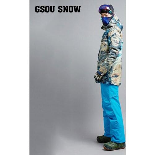 2021 Super Warm Men Ski Suit Snowboard Jacket Pant Windproof Waterproof Winter Clothing Trouser Male Hooded Thicken Sport Wear