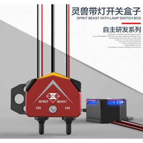 SPIRIT BEAST Universal Motorcycle Dangerous Light Switch Button Scooter Lighting Switch Assembly For Yamaha Benelli Honda Ducati