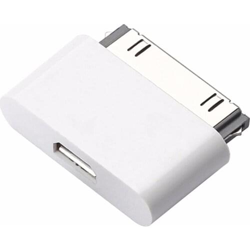 V8 Female Micro 2.0 USB to 30 Pin Charging Adapter Converter Micro usb Cabo Charger Adapter For iPhone4 4S touch4 iPad2 3 lader