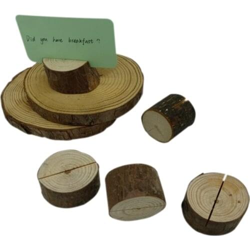 5pcs/lot Vintage Wooden Cylindrical Clamp Clothespin Craft Decoration Natural Wooden Clips For Card And Photos