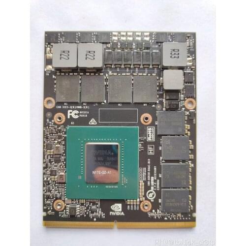 High quality GTX 1070M MXM TYPE-B video graphics card GTX1070M GTX 1070 N17E-G2-A1 8GB GDDR5 MXM suitable for Dell HP MSI clevo