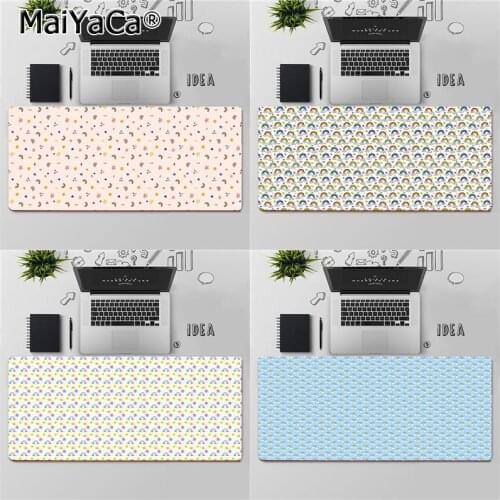 Maiyaca Top Quality cartoon rainbow pattern Rubber PC Computer Gaming mousepad Free Shipping Large Mouse Pad Keyboards Mat