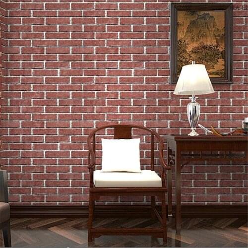 Wellyu Modern retro imitation brick gray black simulation wallpaper live room TV background clothing store coffee wall paper