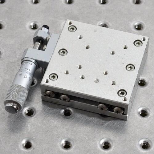 Y-axis KOHZU SEIKI manual precision guide rail type displacement sliding table aluminum 60mm