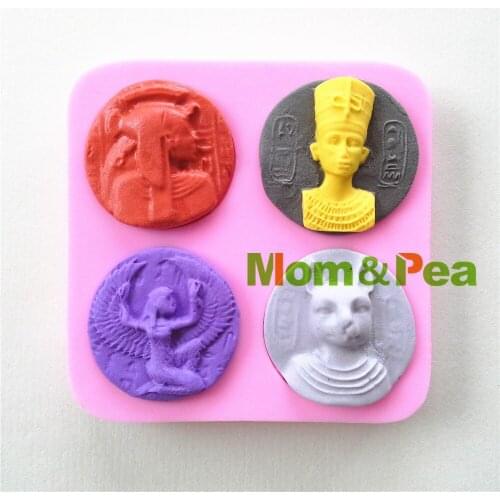 Mom&Pea 0924 Free Shipping Egypt Related Shaped Silicone Mold Cake Decoration Fondant Cake 3D Mold Food Grade