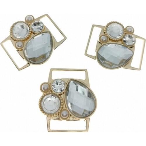 10 Pieces 27*29MM Luggage Hardware Accessories DIY Jewelry Accessories Alloy Diamond Buckle Metal Jewelry Connection Buttons