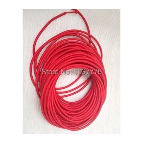 25meters red color fabric round copper wire for vintage pendant lamps