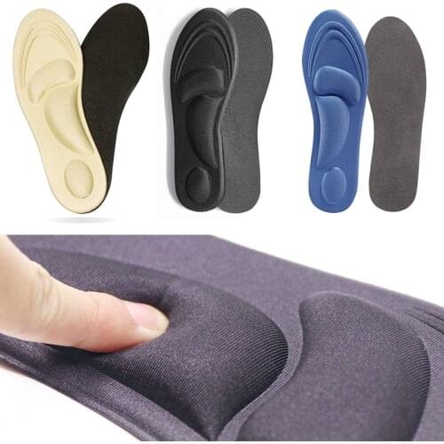 2PCS4D Foam Insoles for Shoes Arch Support High Heel Pad Pain Relief Feet Care Absorb Sweat Deodorant Flat Feet Shoe Insole Mats