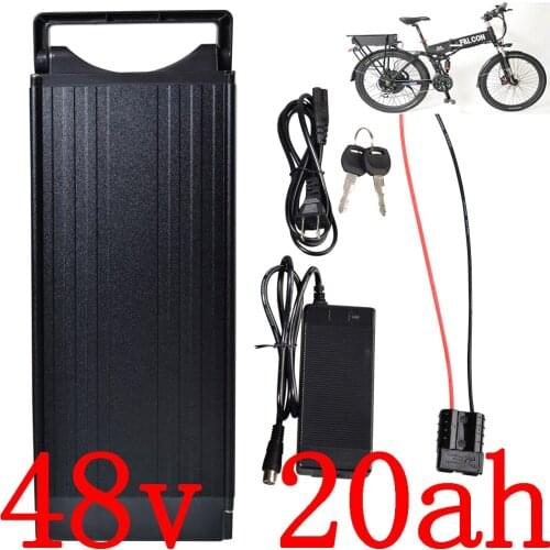 48V battery 48V 20AH Lithium Ebike Battery 48V 20AH 1000W 1500W 2000W electric bicycle battery with Tail Light+54.6V 2A charger