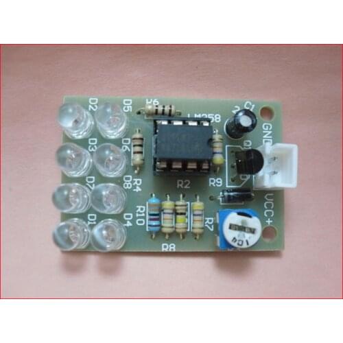 Free Shipping! LM358 breathing light kit / Electronics DIY 8pc 5MM LED blue flashes