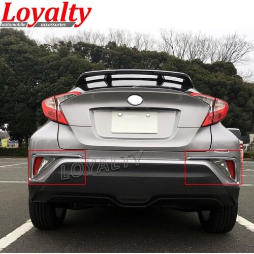 Loyalty for Toyota C-HR CHR 2016 2017 2018 Rear Fog Light Lamp Cover Trim ABS Chrome Car Accessories Styling