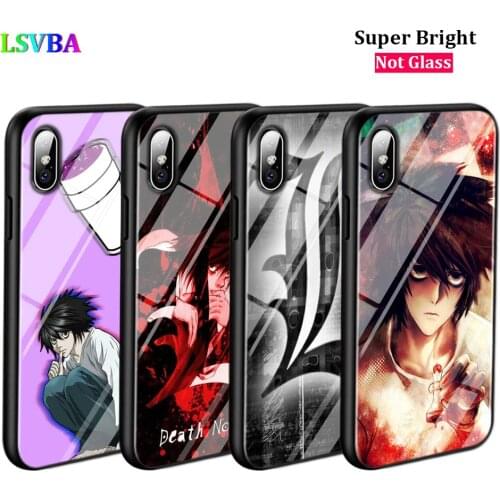 Black Cover Anime Death Note for iPhone 11 11Pro X XR XS Max for iPhone 8 7 6 6S Plus 5S 5 SE Glossy Phone Case