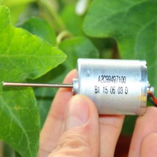 Long shaft 370 micro DC motor 24.2mm DC12V 3705RPM precious-metal brush motor for air conditioning fan regulator