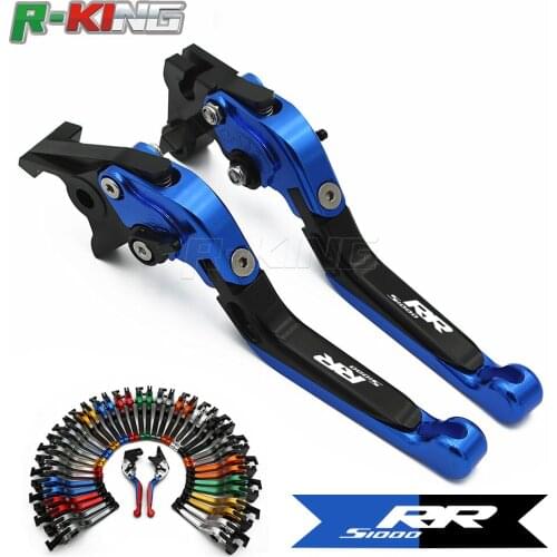 For BMW S1000RR (w and w/o CC) 2015 2016 2017 2018 Logo(S1000RR) Red+Titanium New CNC Adjustable Motorcycle Brake Clutch Levers