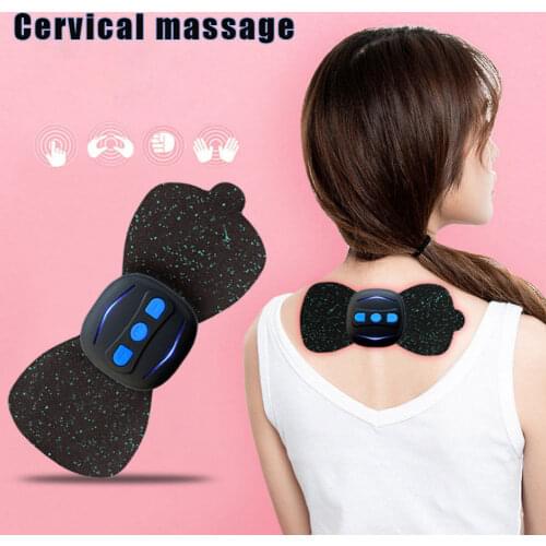 Portable Mini Electric Neck Cervical Massager Stimulator Thigh Massager Pulse Pain Relief Massage Sticker Patch Intelligent-30