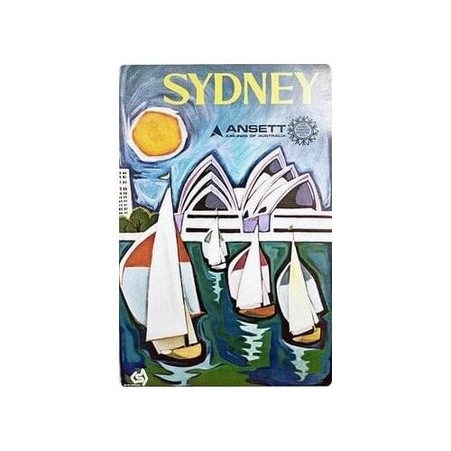 Impressionism Sydney Opera House Travel Tour Retro Vintage Poster Canvas Painting DIY Wall Paper Posters Home Decor Gift