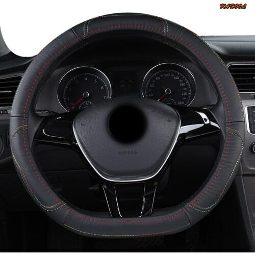 KAHOOL Leather Car Steering Wheel Cover For Opel Astra J G Insignia Zafira a b Corsa d Mokka Vivaro Meriva