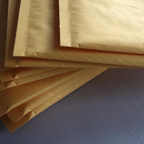 200x250+40mm Kraft Bubble Bag Padded Envelopes Mailers Shipping Yellow Bags Mailers Envelopes Packaging Paper Moistureproof Bags