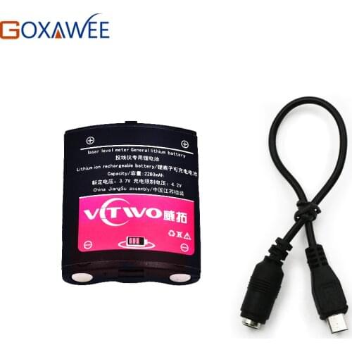 GOXAWEE Laser Level General Lithium Rechargable Battery For 3D Green Red Beam Self Leveling 360 Vertical&Horizontal Level Tools