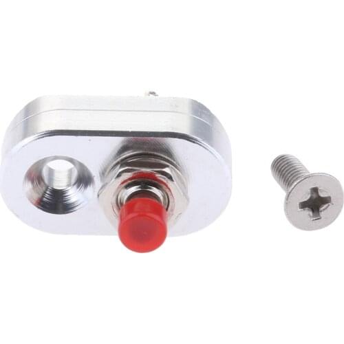 Mini CNC Motorcycle Handlebar Aluminum Stop Start Kill Switch Button Silver