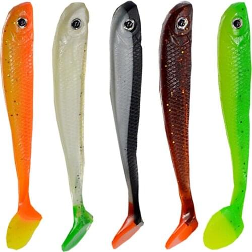 4PCS/Lot Soft Lures Fishing Silicone 110MM 6G Soft Artificial Fishing Baits Fishing Tackles Wobblers Silicone Bait Fishing Tools