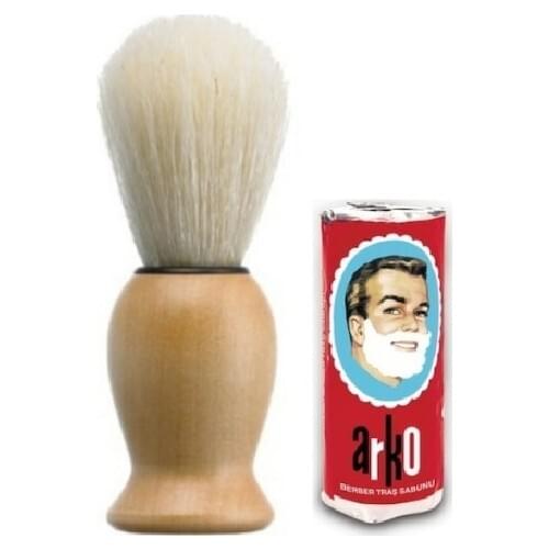 Arko Shaving Soap + Shaving Brush