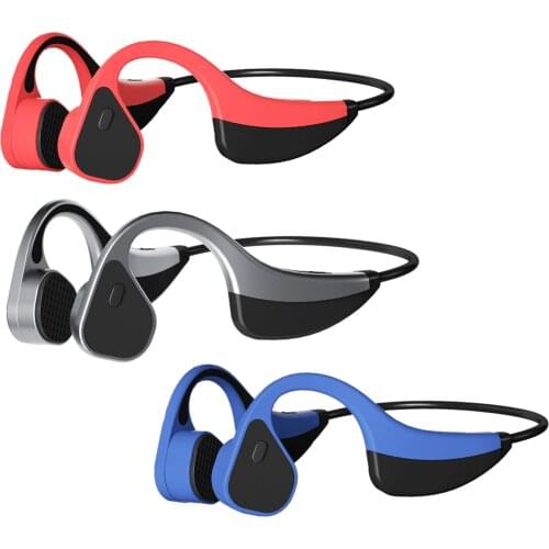 Bone Conduction Headphones Bluetooth V5.0, Sports Open Ear Wireless Headset Sweatproof, for Cycling Running Driving Gym