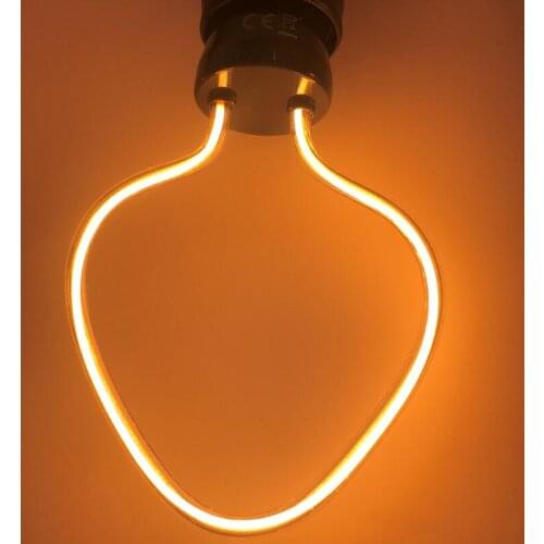 The New LED Soft Filament Vintage Bulb 4W LED LampE27 220V 240V Antique Soft Novelty Lamp Spiral Unique Design Light Warm Yellow