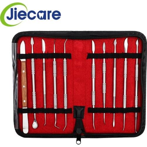 10 PCS/Set New Dental Lab Equipment Dental Wax Carving Tool Set Dental Instrument Stainless Steel Versatile Kit Free Shipping