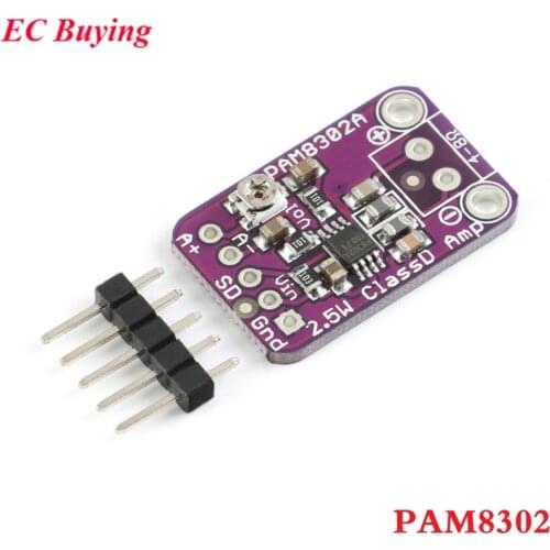 PAM8302 Mono 2.5W Class D Single Channel Audio Amplifier Board CJMCU-832 Amplifier Power Module Development Board