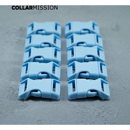 Plastic adjustable buckle for DIY dog collar harness backpack strap webbing bag accessories 25mm light blue CK25SJ07