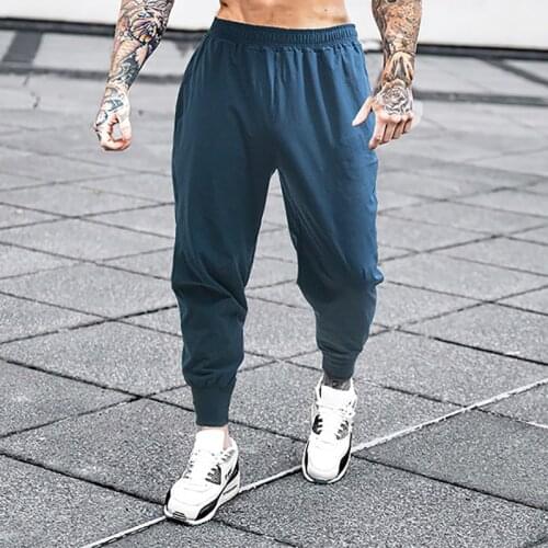 Fitness Men Joggers Pants Summer Sweatpants Running Pants Gym Clothing Men Jogging Trackpants Sports Pants Bodybuilding Trousers