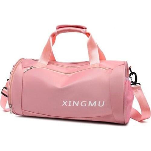 Large Capacity Pink Athletic Bag Girls Gym Sack Women Yoga Bagpack Mochila Outdoor Travel Handbag Sports Bags for Fitness 2019