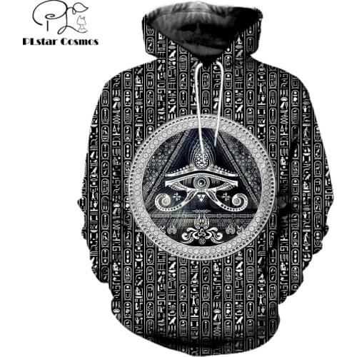 Mysterious retro ancient Horus Egypt goddess Pharaoh totem 3d hoodies/Sweatshirt Winter autumn funny long sleeve streetwear-50