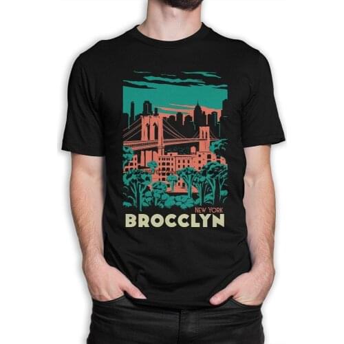 New York Brocclyn Funny Art T Shirt NYC Brooklyn Tee Mens and Womens Sizes
