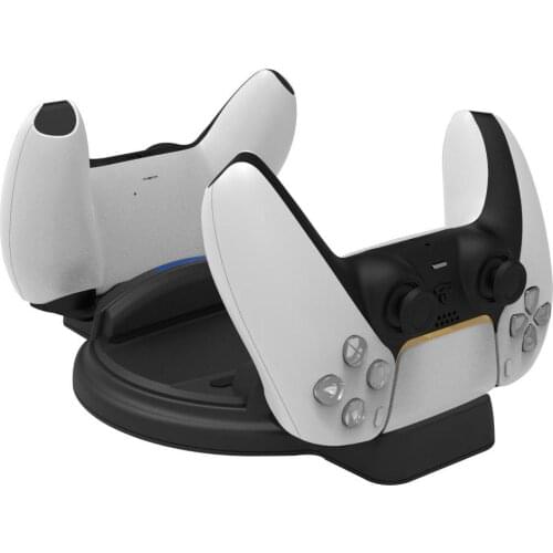 Charging Station For Ps5 De/uhd Host Round Base Wireless Gamepad Charging Base