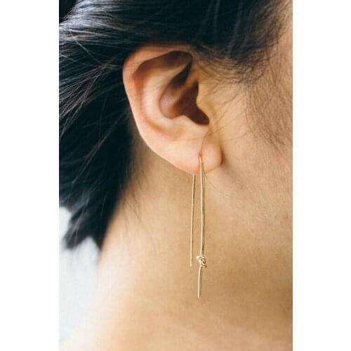 Daisies Unique Design Delicate Knot Stud Earrings for Women Simple Wedding Gift Statement Jewelry Boucles d'oreilles 10pairs