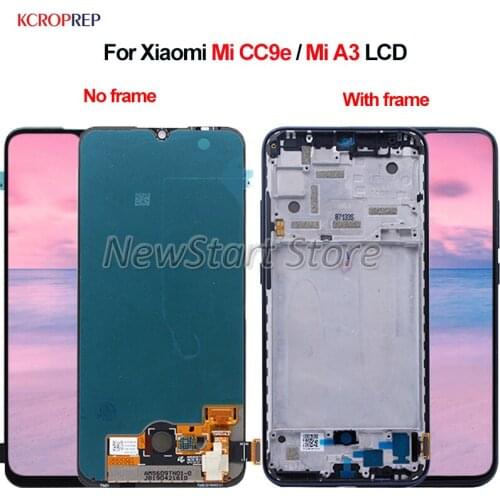 For Xiaomi Mi CC9e LCD For Xiaomi Mi A3 lcd Display Touch Screen Digitizer Assembly 6.01" Replacement Accessory 100% Tested