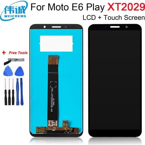 For Motorola Moto E6 E6 Play E6 Plus LCD Display Touch Screen Digitizer Assembly Replacement LCDs + Tools