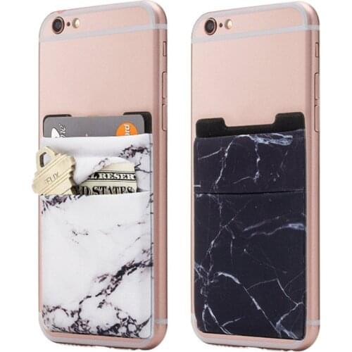 1PCs Elastic Mobile Phone Wallet Credit ID Card Holder Adhesive Pocket Sticker Pocket Card Holder Universal Phone Accessories