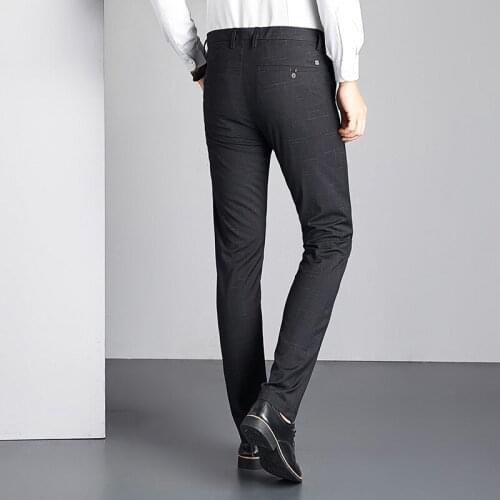 2020 Brand Formal Suits Pants Mens Wedding Trousers Black Straight Casual Business Men Office Pants Male Suit Pants Size 28-36