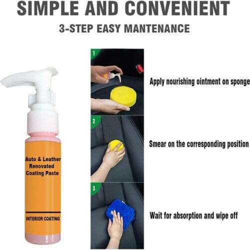 30ML Leather Repair Cream Automotive Interior Auto & Leather Renovated Coating Paste Maintenance Leather Refurbishing Cleaner