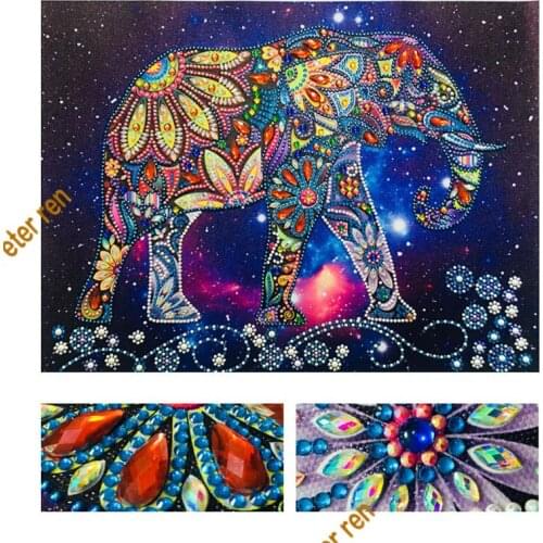 Peter ren Special shape diamond painting elephant diy diamond painting new animal series paste cross stitch decorative painting