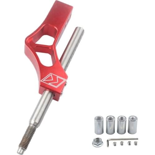 Aluminum Adjustable Height Lever Car Gear Shift Knob Extender Shifter Extension Single Bend Car Shifter Extende